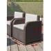 ALLIBERT MODENA Lounge-Set + Aufbewahrungstisch, graphit/grau 17200463