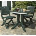 B-Ware ALLIBERT Napoli Gartentisch, anthrazit 17181092 Spuren von Klebeband