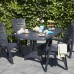 ALLIBERT PORTLAND Gartentisch 150 x 90 x 72 cm cappuccino 17180031
