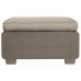 ALLIBERT SALTA/SAPPORO Gartentisch mit Kissen, 70 x 70 x 38 cm, cappuccino/sand 17207325
