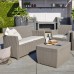 ALLIBERT CORONA Lounge Set braun/grau-beige 17198017