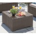 ALLIBERT CALIFORNIA Gartentisch, 68 x 68 x 35 cm, cappuccino 17194146