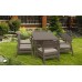 ALLIBERT DELANO Gartenset, Sitzgruppe, cappuccino/sand 17205371