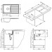 ALVEUS ZOOM 30 Maxim Edelstahlspüle, 860 x 500 mm, Satin 1108176