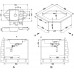 ALVEUS LINE 40 Edelstahlspüle, 985 x 500 mm, Leinen 1085940