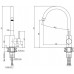 ALVEUS Set ROCK 130 Granitspüle 780x480 mm + Küchenarmatur ELZA, Steel 04 + Edelstahl