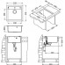 ALVEUS Set FORMIC 20 Granitspüle 520x510 mm + Küchenarmatur AM 20, Beton