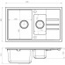 ALVEUS Set INTERMEZZO 70 Granitspüle 780x480 mm + Küchenarmatur NINA, schwarz