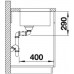 BLANCO Andano 400/400-U Edelstahlspüle Seidenglanz mit Fernbedienung 522988