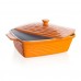 BANQUET Auflaufform mit Deckel 33x21cm, eckig, Culinaria Orange 60ZF10