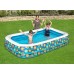 BESTWAY Family Pool Happy Flora, 305 x 183 x 56 cm, eckig 54121