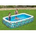 BESTWAY Family Pool Happy Flora, 305 x 183 x 56 cm, eckig 54121