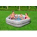 BESTWAY TruPrint Family Pool 213 x 206 x 53 cm, Steinwand-Optik 54423