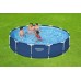 BESTWAY Steel Pro Frame Pool 396 x 84 cm, Set mit Filterpumpe 5612E