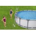 BESTWAY Steel Pro Max Frame Pool 427 x 122 cm, Komplett-Set mit Filterpumpe 5612X