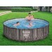 BESTWAY Steel Pro Max Frame Pool Komplett-Set 427 x 107 cm, mit Filterpumpe 5614Z