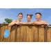 BESTWAY Steel Pro Max Splashview Frame Pool 427 x 107 cm, Komplett-Set mit Filterpumpe 561