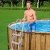 BESTWAY Steel Pro Max Splashview Frame Pool 427 x 107 cm, Komplett-Set mit Filterpumpe 561