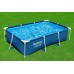 BESTWAY Steel Pro Frame Pool 259 x 170 x 61 cm, ohne Pumpe, eckig, blau 56403