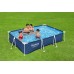 BESTWAY Steel Pro Frame Pool 300 x 201 x 66 cm, ohne Pumpe, eckig, blau 56404