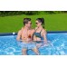 BESTWAY Steel Pro Frame Pool 400 x 211 x 81 cm, ohne Pumpe, eckig, blau 56405