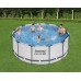 BESTWAY Steel Pro Max Frame Pool 366 x 122 cm, Set mit Filterpumpe 56420
