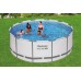 BESTWAY Steel Pro Max Frame Pool 366 x 122 cm, Set mit Filterpumpe 56420