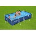 BESTWAY Steel Pro Frame Pool 400 x 211 x 81 cm, Set mit Filterpumpe 56424