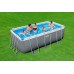 BESTWAY Power Steel Frame Pool-Set 412 x 201 x 122 cm, mit Filterpumpe 56456