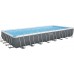 BESTWAY Power Steel Frame Pool 956 x 488 x 132 cm, Komplett-Set mit Sandfilteranlage 56623