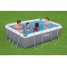 BESTWAY Power Steel Frame Pool 282 x 196 x 84 cm, Set mit Filterpumpe 56629