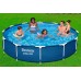 BESTWAY Steel Pro Frame Pool 366 x 76 cm, Set mit Filterpumpe 56681