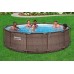 BESTWAY Steel Pro Max Frame Pool 366 x 100 cm, Komplett-Set mit Filterpumpe 56709