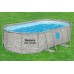 BESTWAY Power Steel Swim Vista Frame Pool 427 x 250 x 100 cm, mit Filterpumpe 56714