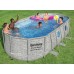 BESTWAY Power Steel Swim Vista Series Frame Pool 549 x 274 x 122 cm, mit Filterpumpe 56716