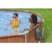 BESTWAY Power Steel Comfort Jet Frame Pool 610 x 366 x 122 cm, mit Filterpumpe 56719