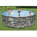 BESTWAY Power Steel Frame Pool 427 x 122 cm, mit Filterpumpe 56993