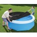 BESTWAY PVC-Abdeckplane 220 cm, für Fast Set Pools mit 244 cm, schwarz 58032