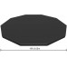 BESTWAY PVC-Abdeckplane 305 cm, für runde 305 cm Aufstellpools, schwarz 58036