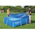 BESTWAY PE-Abdeckplane 264 x 174 cm, für eckige 259 x 170 cm Steel Pro Pools, blau 58105