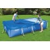 BESTWAY PE-Abdeckplane 410 x 226 cm, für eckige 400 x 211 cm Steel Pro Pools, blau 58107