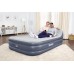 BESTWAY TriTech SleekFlow Luftbett mit Kopfteil & Luftpumpe, 226 x 152 x 84 cm 67923