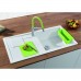 BLANCO SITY XL 6 S Einbauspüle Siligranit InFino anthrazit Zubehör in kiwi 525060