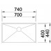 BLANCO ZEROX 700-U Unterbauspüle, 740x440 mm, Seidenglanz 521593