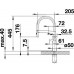 BLANCO SOLENTA-S Senso HD Hebel links Chrom 523126