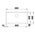 BLANCO SUBLINE 800-U Silgranit Grau Rock 523142