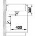 BLANCO AXIA III 45 S Silgranit inkl. Glasschneidbrett felsgrau InFino Ablauf 523184