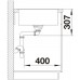 BLANCO AXIA III 45 S-F Silgranit inkl. Glasschneidbrett anthrazit InFino Ablauf 523199