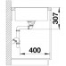 BLANCO AXIA III 5 S-F Silgranit inkl. Holzschneidbrett cafe InFino Ablauf 523230