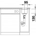 BLANCO Granitspüle Subline 160-U InFino tartufo ohne Zugknopf 523403